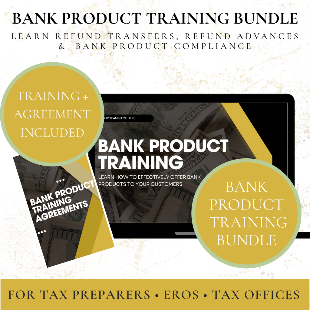 Bank Product Training Bundle | Refund Transfer & Refund Advance Training