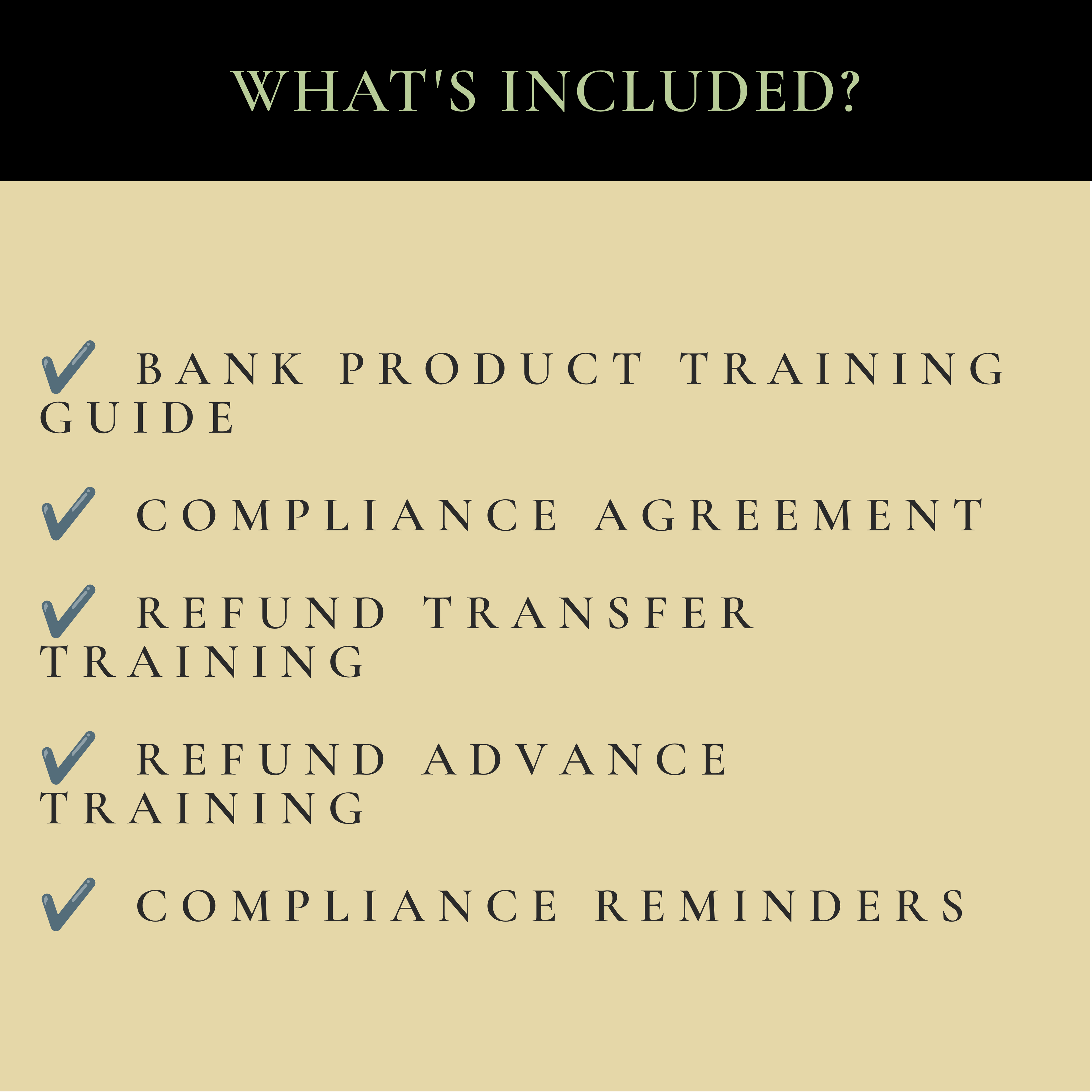 Bank Product Training Bundle | Refund Transfer & Refund Advance Training