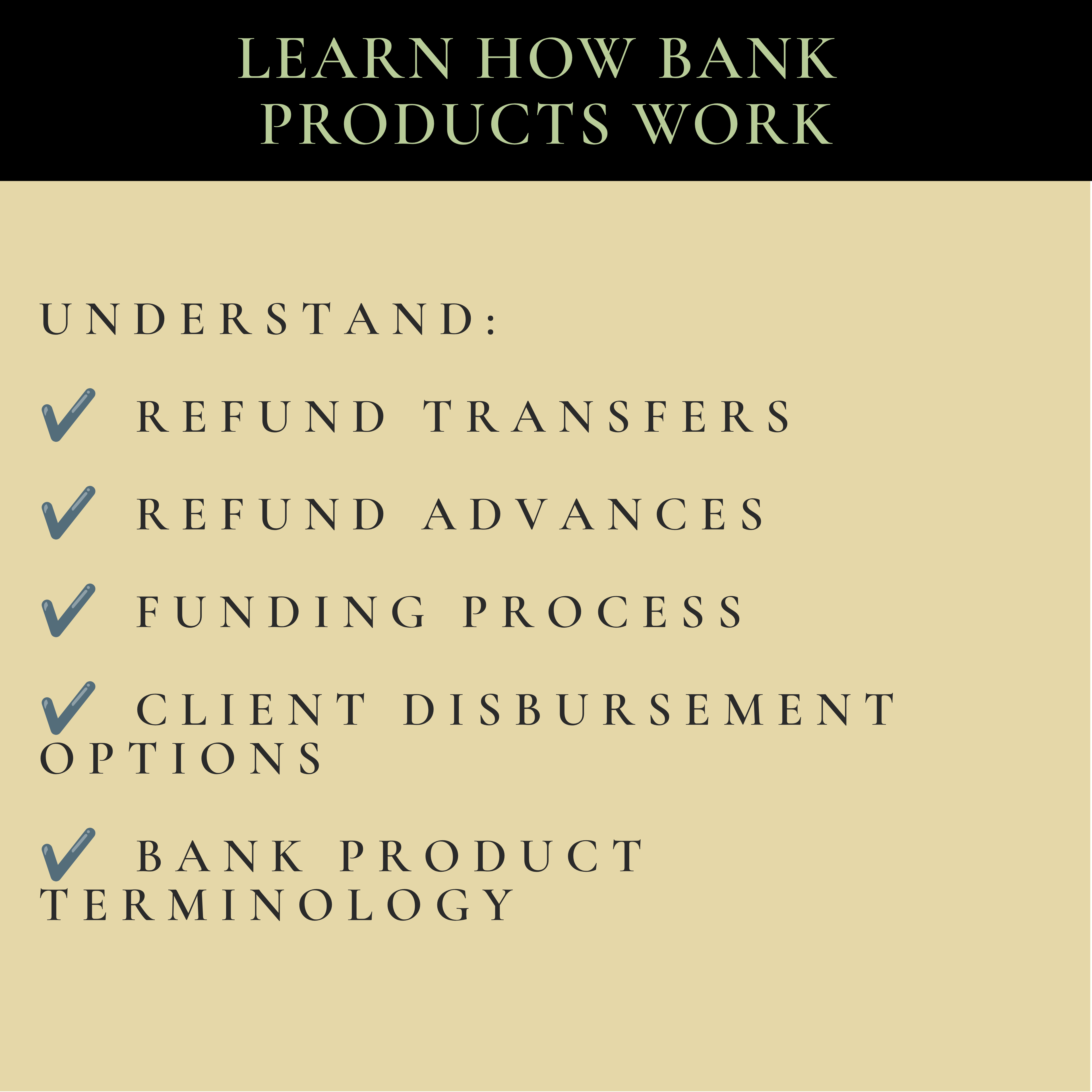 Bank Product Training Bundle | Refund Transfer & Refund Advance Training