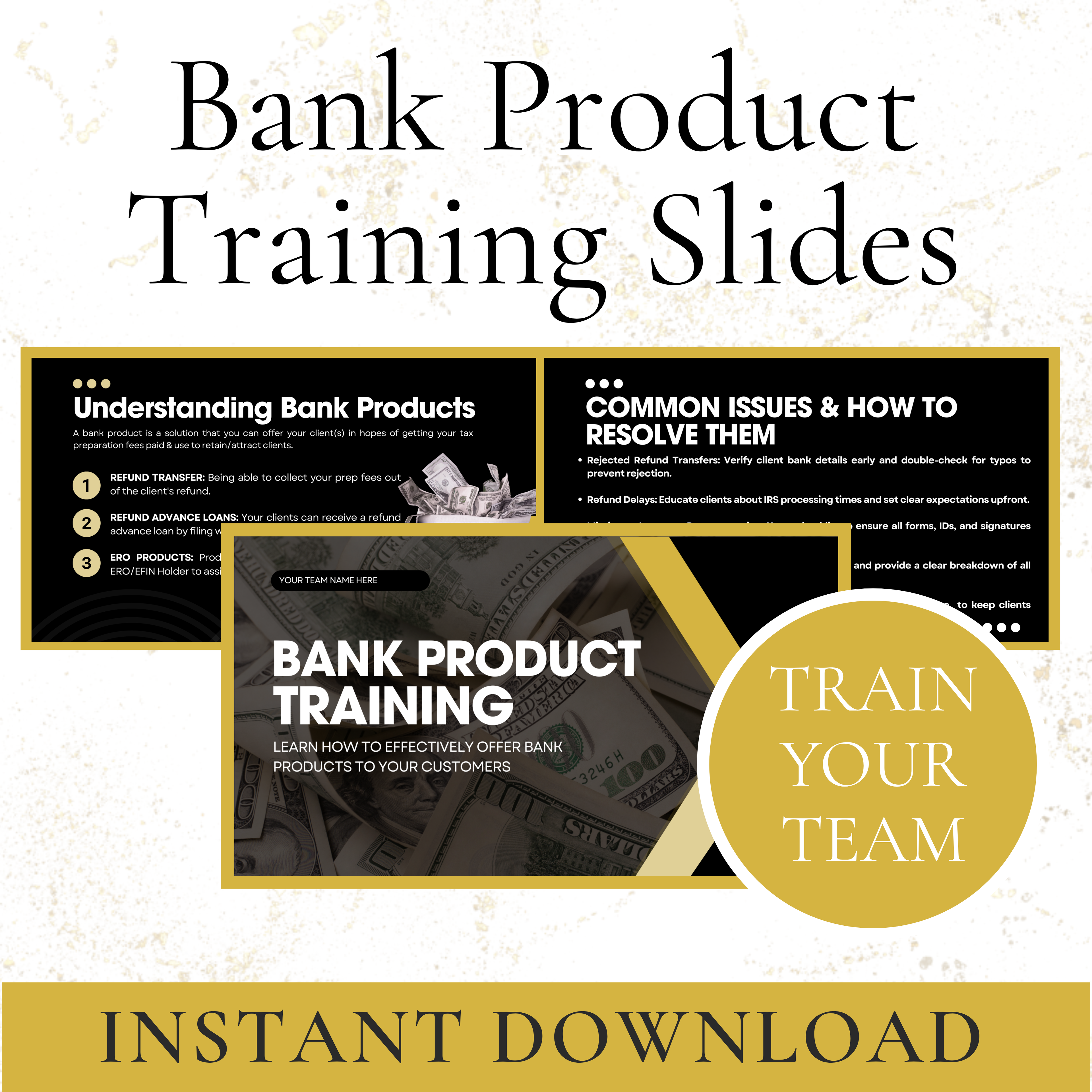 Bank Product Training Slides for Tax Preparers