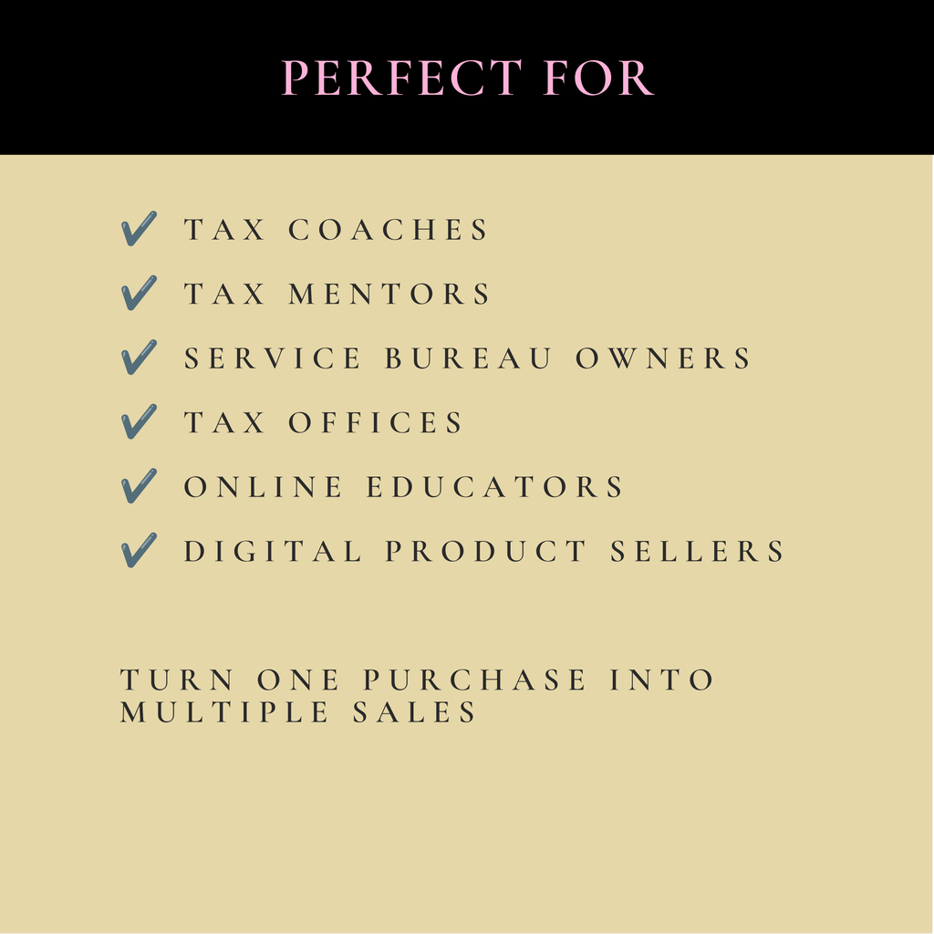 PLR Taxpayer Scenarios for Tax Preparers | Tax Training Workbook | Private Label Rights