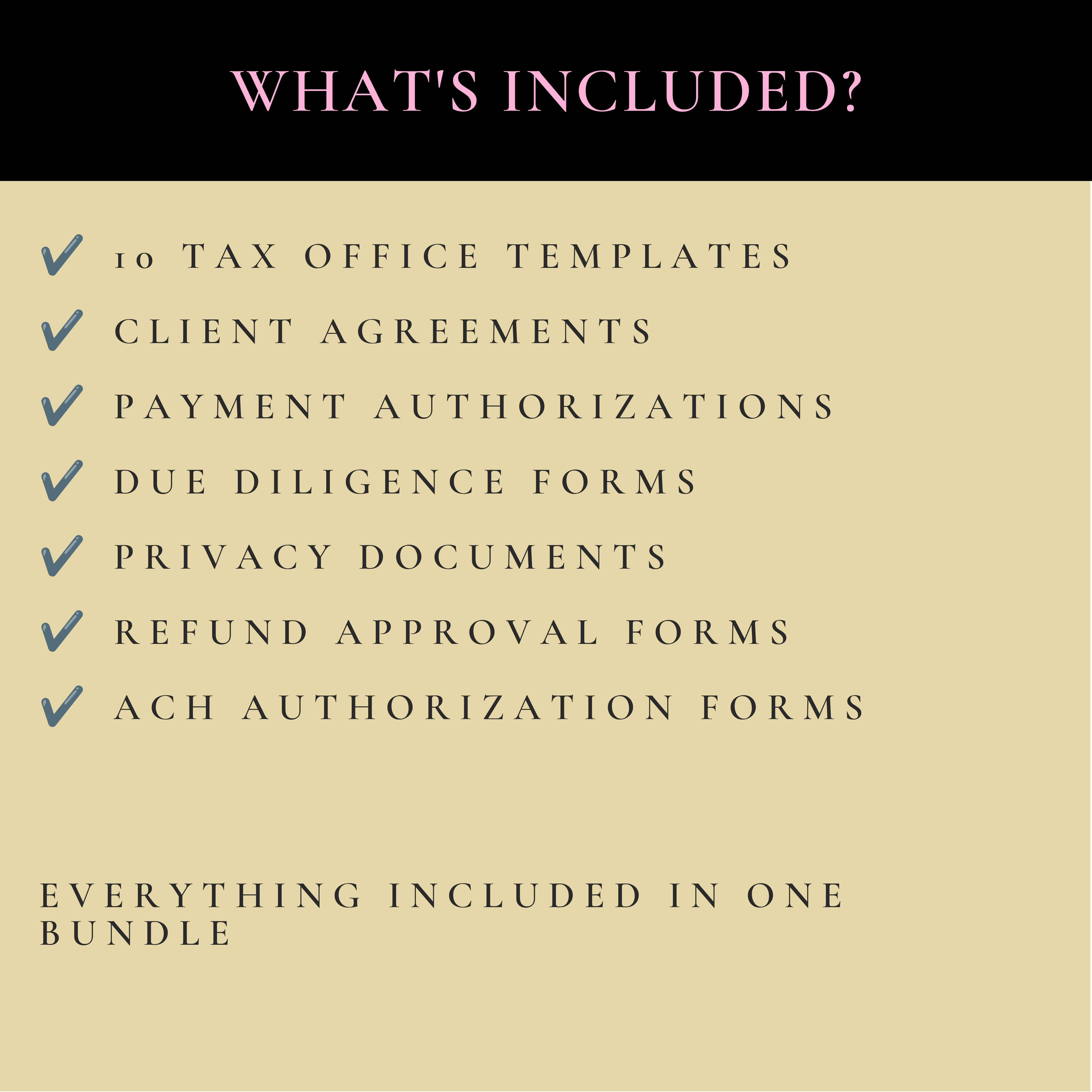 PLR Tax Office Client Forms & Agreements Bundle | Editable Tax Office Templates | Private Label Rights