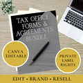 PLR Tax Office Client Forms & Agreements Bundle | Editable Tax Office Templates | Private Label Rights