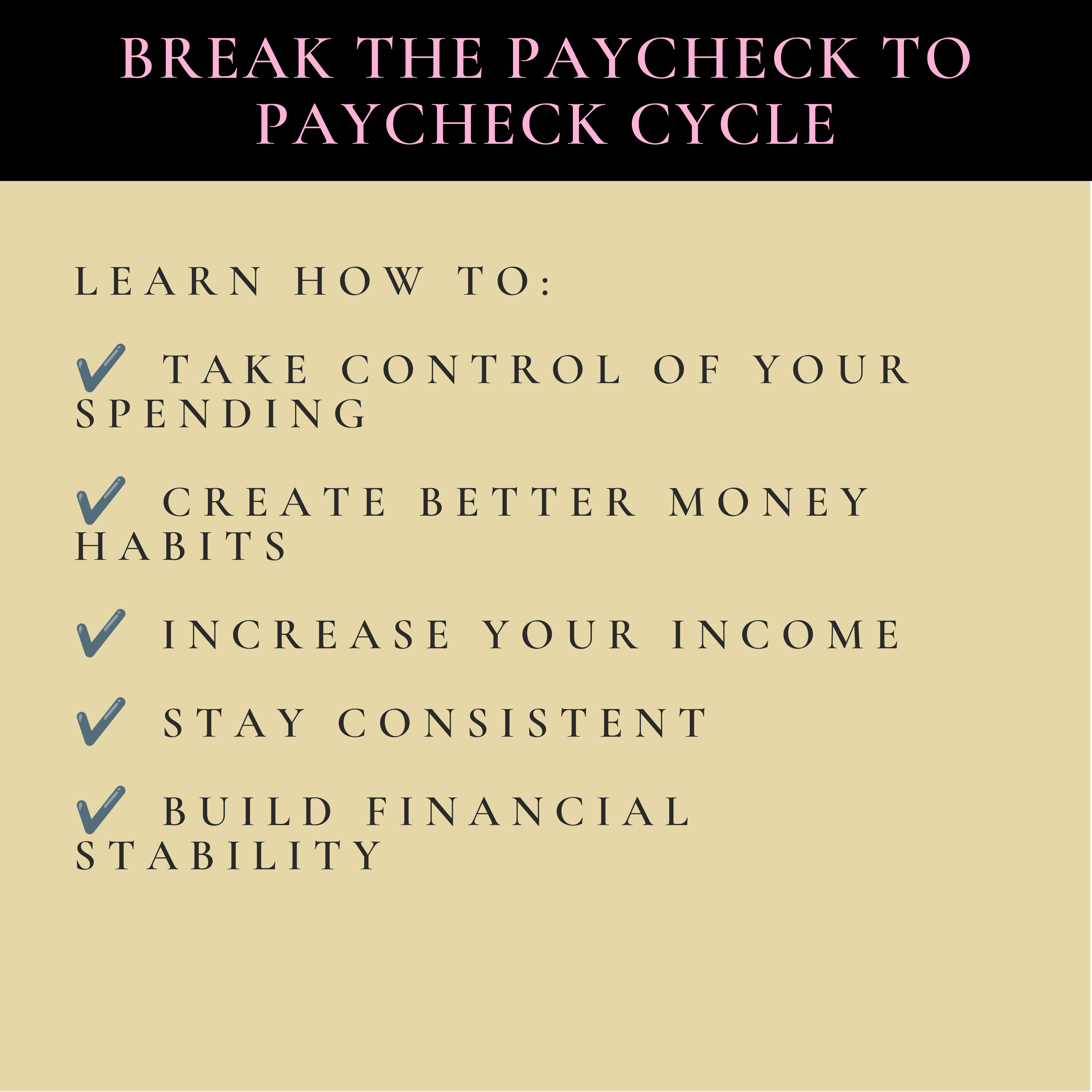 Paycheck to Paycheck Reset Plan: 10 Steps to Take Control of Your Money