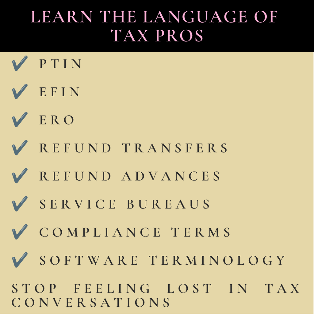 Speak Fluent Tax: Your Tax Pro Dictionary