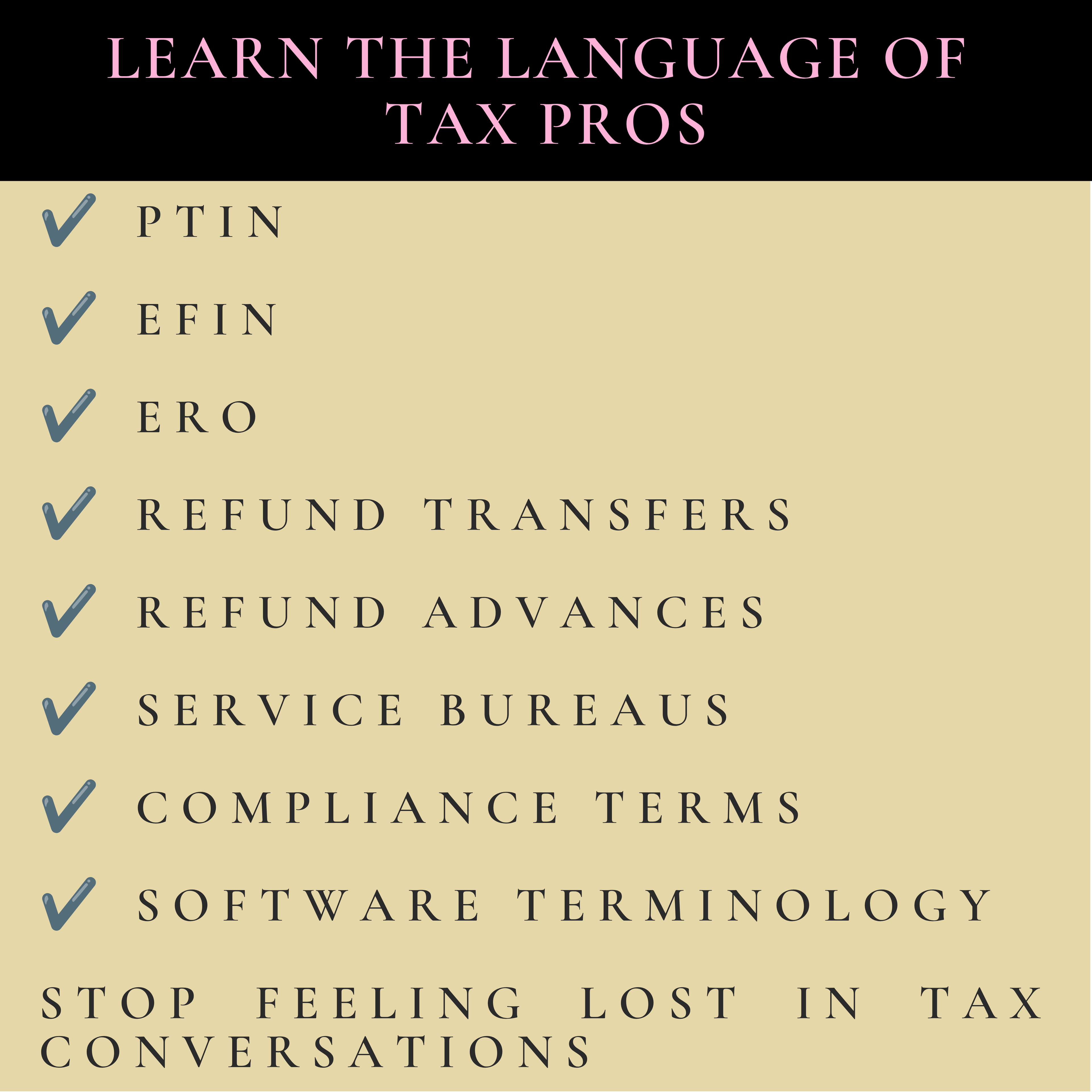 Speak Fluent Tax: Your Tax Pro Dictionary