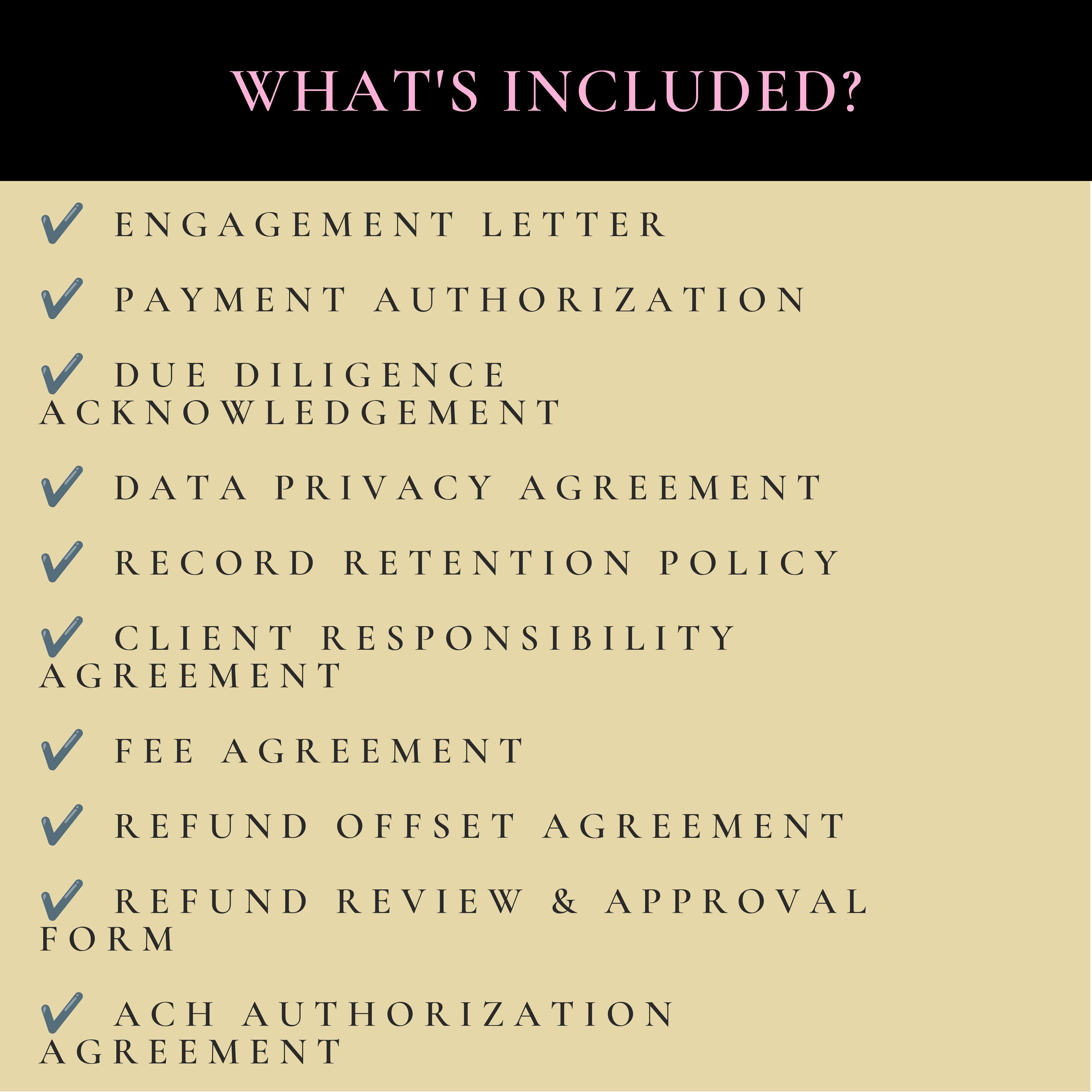 Tax Office Client Forms & Agreements Bundle | Editable Tax Office Templates | Canva Editable