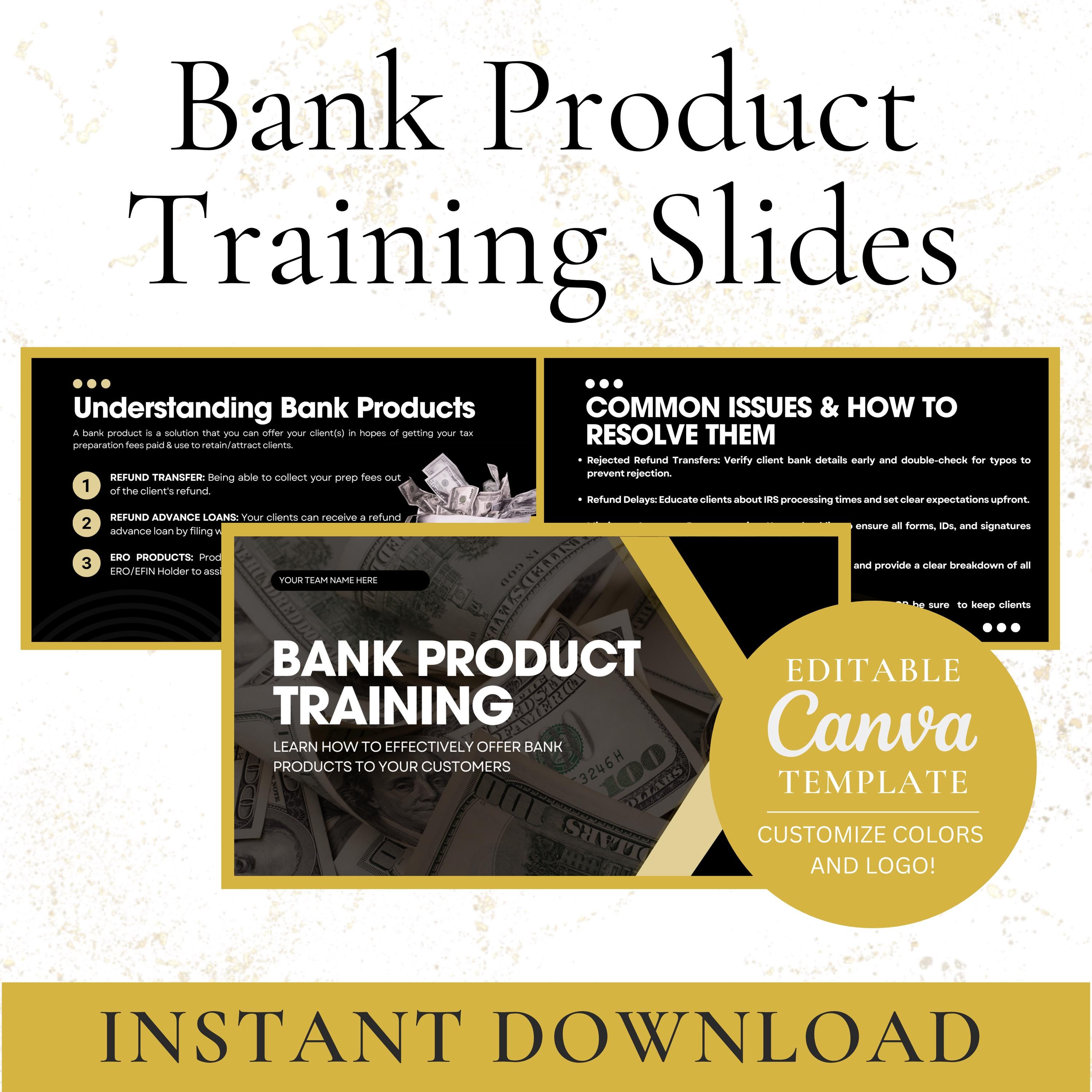 Bank Product Training Slides for Tax Preparers